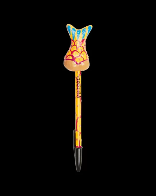 Pens & Markers^Consuela Orange Mermaid Tail Pen