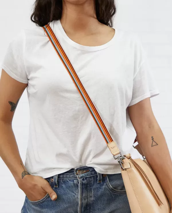 Bag Accessories^Consuela Orange Slim Webbing Crossbody Strap