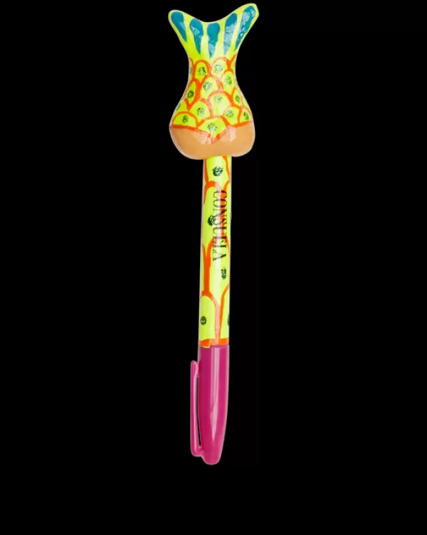 Pens & Markers^Consuela Yellow Mermaid Tail Marker